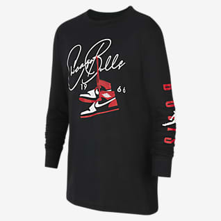 Chicago Bulls Courtside Långärmad t-shirt Jordan för ungdom