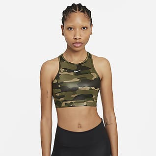 Nike Dri-FIT Swoosh Women’s Medium-Support 1-Piece Pad High-Neck Sports Bra