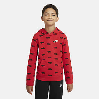 Boys nike hoodie red clearance