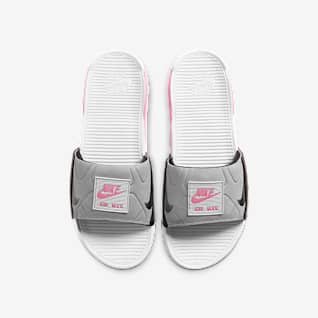 mauve nike slides