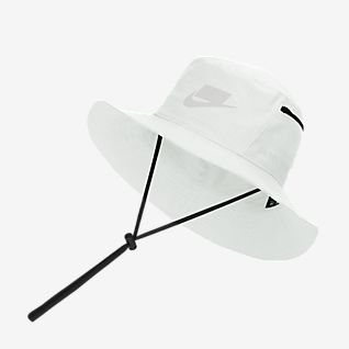 white nike bucket hat with string