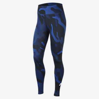 blue and orange nike leggings