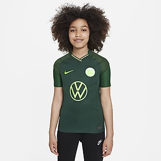 VfL Wolfsburg 2021/22 Stadium (wersja wyjazdowa) Koszulka piłkarska dla dużych dzieci