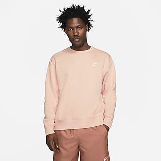 nike essentials pink crew neck sweatshirt
