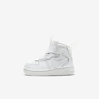 baby white high top shoes