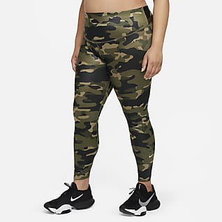 Nike Dri-FIT One Women's Mid-Rise Camo Leggings (Plus Size)