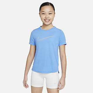 Nike Dri-FIT One Big Kids' (Girls') Short-Sleeve Training Top