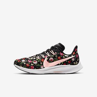 air zoom pegasus vintage floral little big kids shoe t03vts