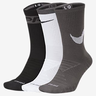 Nike 6-Pack Dri-FIT Cushioned Crew Socks Camo White Blk Unisex Adult M or L M//L