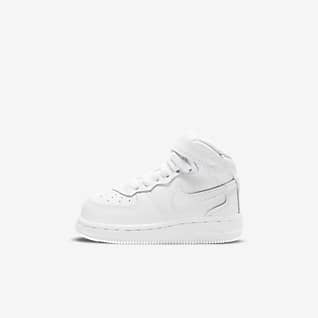 White Air Force 1 Mid Top Shoes. Nike SI