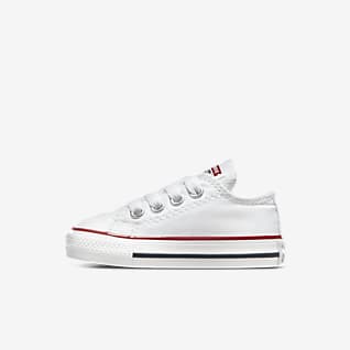 all white infant shoes