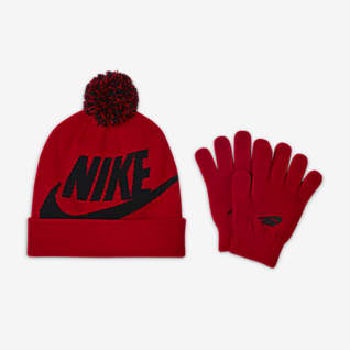 Nike Conjunto de gorro y guantes para niños talla grande