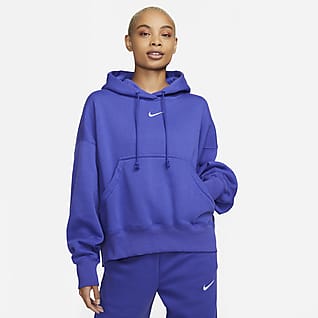 Nike Sportswear Phoenix Fleece Γυναικείο φούτερ με κουκούλα σε εξαιρετικά φαρδιά γραμμή