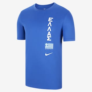 Griechenland Nike Dri-FIT Basketball-T-Shirt für Herren