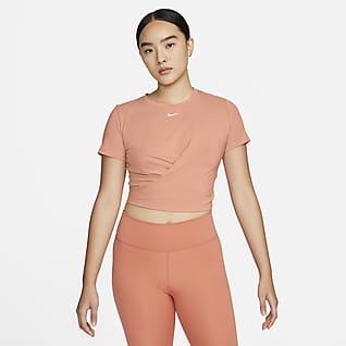 Nike Dri-FIT One Luxe 女款紐結標準剪裁短袖上衣