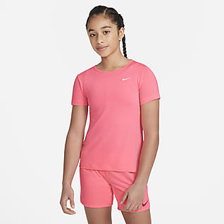 Nike Pro Футболка с коротким рукавом для девочек школьного возраста