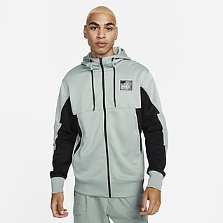 Nike Sportswear Air Max Hosszú cipzáras, kapucnis férfipulóver