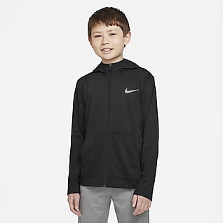 Nike Hosszú cipzáras kapucnis edzőpulóver nagyobb gyerekeknek (fiúk)