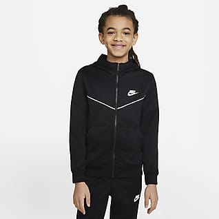 Nike Sportswear Rozpinana bluza z kapturem dla dużych dzieci (chłopców)