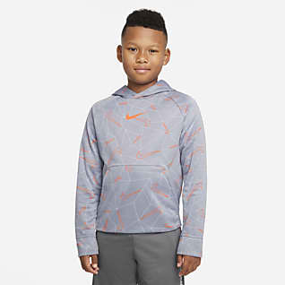 Nike Therma-FIT Big Kids' (Boys') Printed Pullover Hoodie
