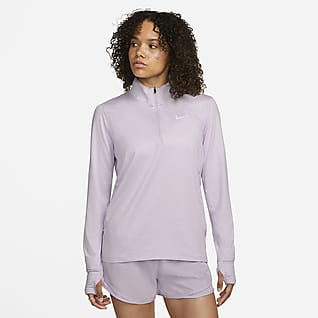 Nike Camiseta de running de media cremallera - Mujer