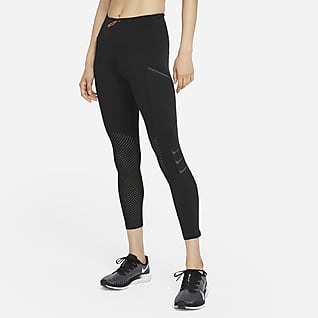 Nike running leggings mesh clearance