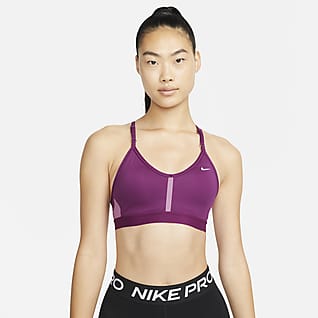 Nike Dri-FIT Indy Bra imbottito a sostegno leggero con scollo a V - Donna