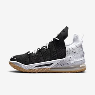 LeBron 18 'Black/White' Basketball Shoe