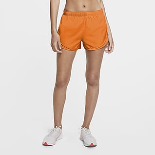 orange nike running shorts