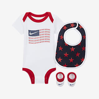 Nike Conjunto de body, gorro y calzado para bebés (0 a 6 meses)