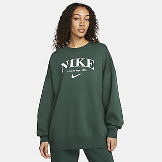 Nike Sportswear Essentials Sweat-shirt oversize en tissu Fleece pour Femme