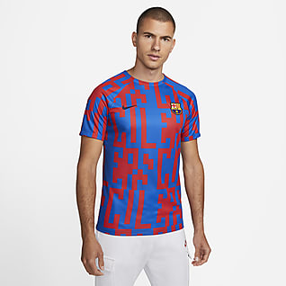 FC Barcelona, domácí Pánské předzápasové fotbalové tričko Nike Dri-FIT