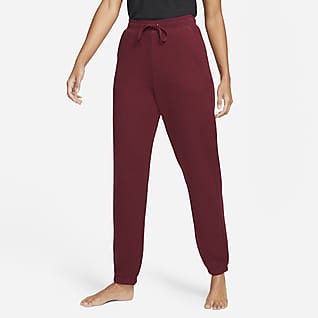 Nike Yoga Therma-FIT Pantalon de jogging taille haute en tissu Fleece pour Femme