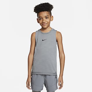 Nike Dri-FIT Yoga Big Kids' (Boys') Graphic Sleeveless Training Top