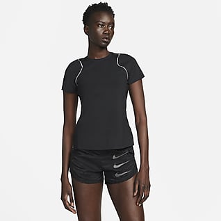 Nike Dri-FIT Run Division Kortærmet overdel til kvinder