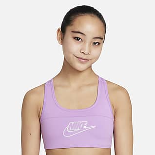 Nike Dri-FIT Swoosh Big Kids' (Girls') Sports Bra