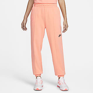 Nike Sportswear Calças de dança em lã cardada com corte folgado para mulher