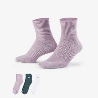 nike mens white ankle socks