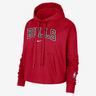 Chicago Bulls Essential Dessuadora amb caputxa de teixit Fleece Nike NBA - Dona