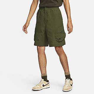 nike nylon shorts green