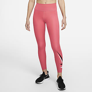 Nike Dri-FIT Swoosh Run Leggings de running de 7/8 de tiro medio con gráfico para mujer