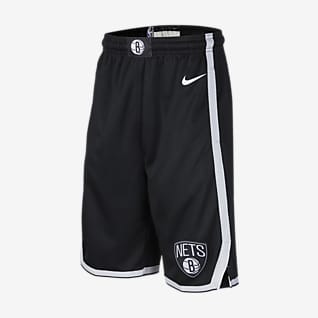 Brooklyn Nets Icon Edition Nike NBA Swingman Shorts für ältere Kinder
