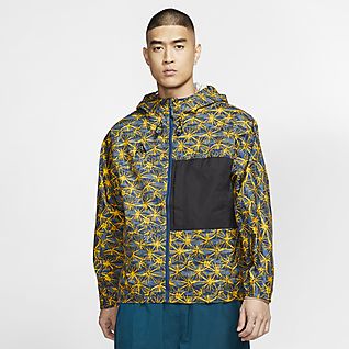 nike yellow rain jacket