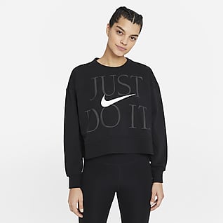 Nike Dri-FIT Get Fit Trainingsshirt met ronde hals voor dames