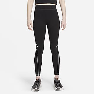 Nike Sportswear Swoosh 7/8-Leggings mit hohem Bund und Grafik für Damen