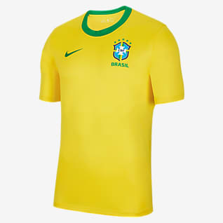 Brazil Home Men's Short-Sleeve Football Top