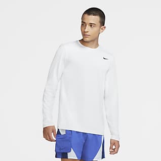 nike dri fit white long sleeve