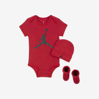 Jordan Jumpman Baby Bodysuit, Beanie and Booties Set