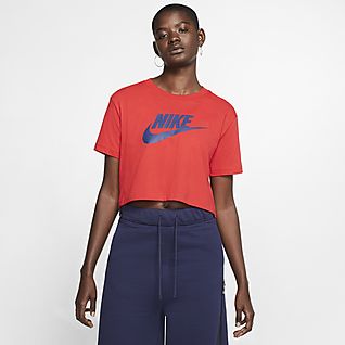 womens red nike t shirt