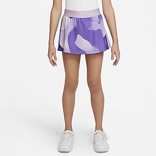 NikeCourt Dri-FIT Victory Tennisrock mit Print für ältere Kinder (Mädchen)